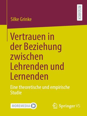 cover image of Vertrauen in der Beziehung zwischen Lehrenden und Lernenden